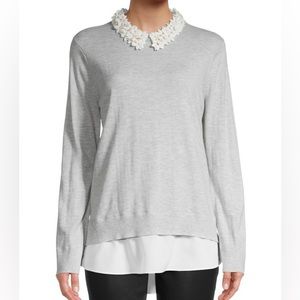 Ted Baker Nansea Flower Neck Sweater and Shirttails